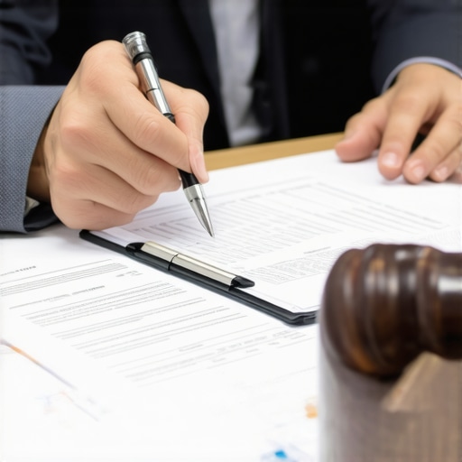 Lawyer advising immigrant client in office