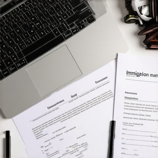 Herramientas digitales y documentos legales en un espacio de trabajo moderno