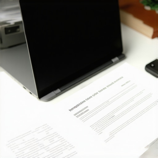 A clean and organized workspace featuring a laptop, legal documents, and a calendar, ideal for managing immigration cases.