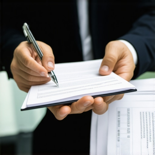 Clear Communication in Immigration Law Immigration lawyer discussing legal documents with a client in a transparent manner