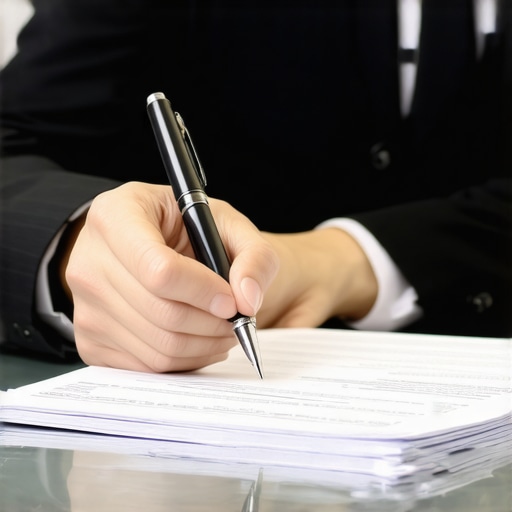 Person organizing documents and practicing interview questions