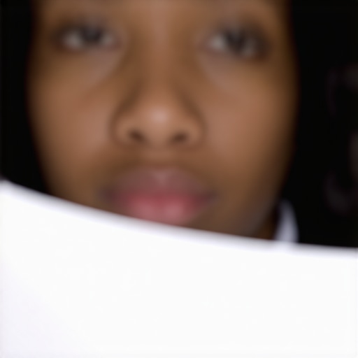 Person examining official immigration papers closely.