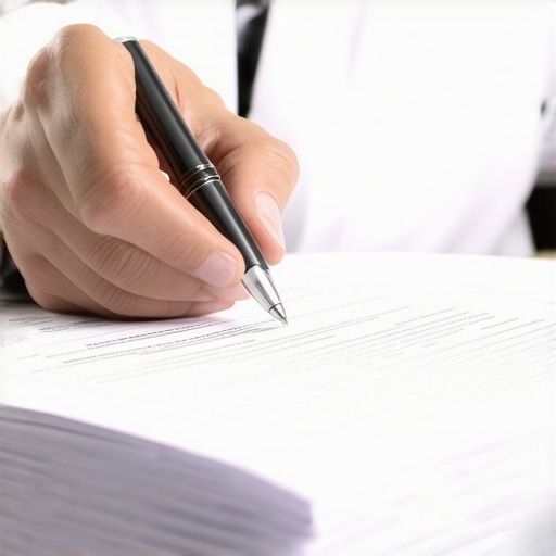 Abogado de inmigración revisando documentos legales