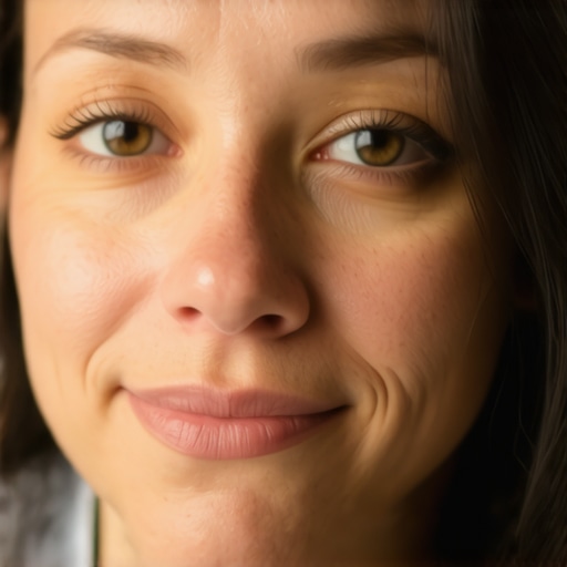 Person confidently responding during immigration interview in office setting.