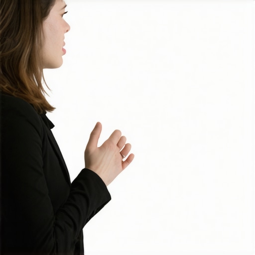 Person demonstrating confident body language during an interview