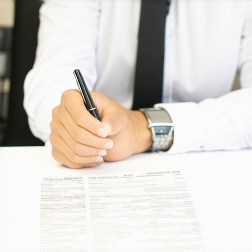 Person confidently answering questions during a visa interview, illustrating preparation and calmness.