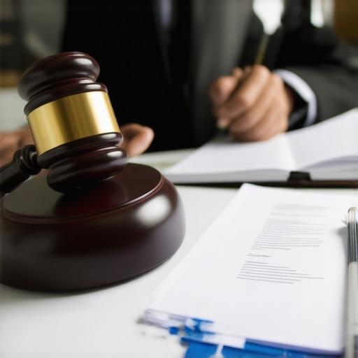 A person consulting with an immigration lawyer over documents at a desk
