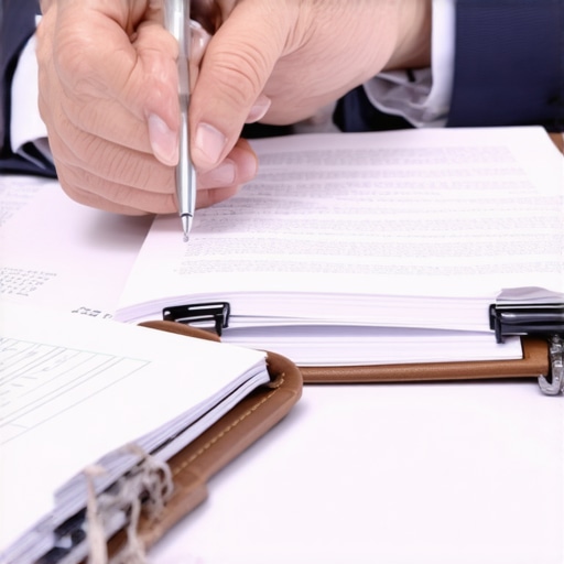 Immigration lawyer discussing legal strategies with client in an office setting.