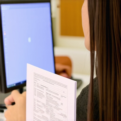 Expert Immigration Lawyer Explains Nuances Immigration lawyer consulting with client about legal nuances with documents and digital devices