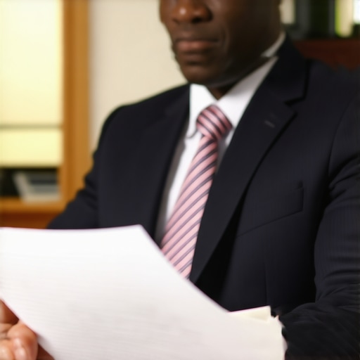 Expert Immigration Lawyer Immigration lawyer showing legal documents to a client in an office.