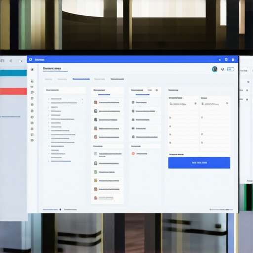 Pantalla de gestión de casos migratorios en computadora portátil