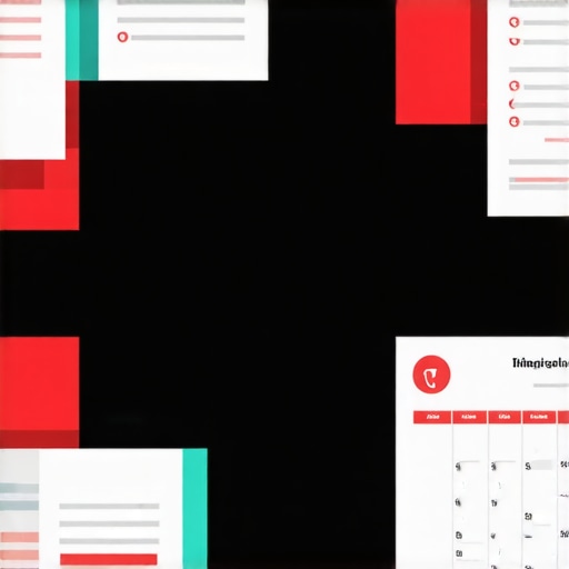 Organizador digital con documentos y calendario para gestionar procesos migratorios