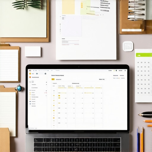 Screenshot of a digital workspace showing organized folders and calendar reminders for immigration documentation