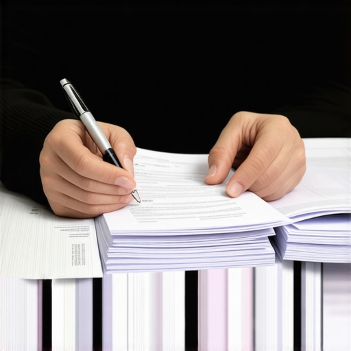 Preparing Financial Documents for Immigration Individual organizing bank statements and records for immigration review