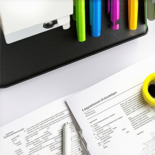 Computadora con estructura organizada de archivos y notas sobre inmigración
