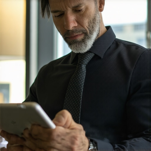 Abogado de inmigración utilizando tecnología para gestionar casos migratorios