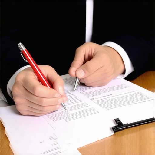 Consulta legal para proceso migratorio Abogado explicando documentos a cliente en oficina de inmigración.
