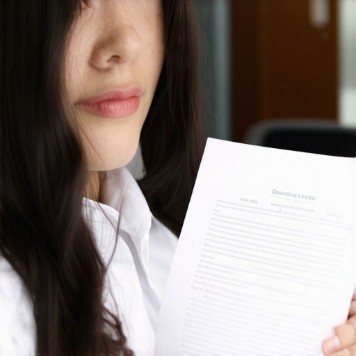 Student discussing visa work options with lawyer in an office.