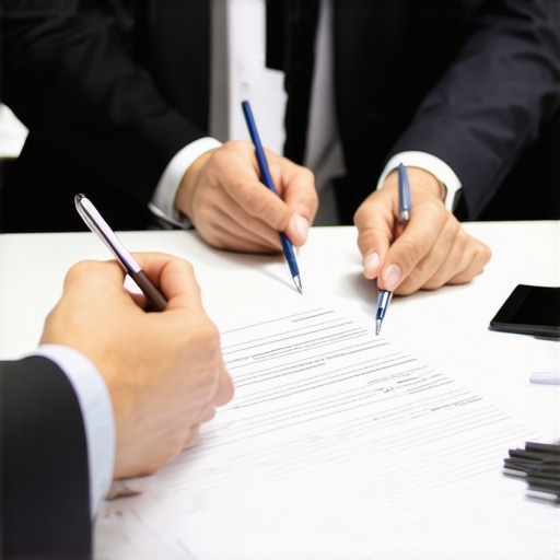 Consulting with an immigration lawyer for legal documentation Lawyer advising a couple on immigration documentation and process