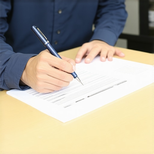 Consulting with an immigration lawyer for student visa A student and lawyer reviewing immigration documents in an office