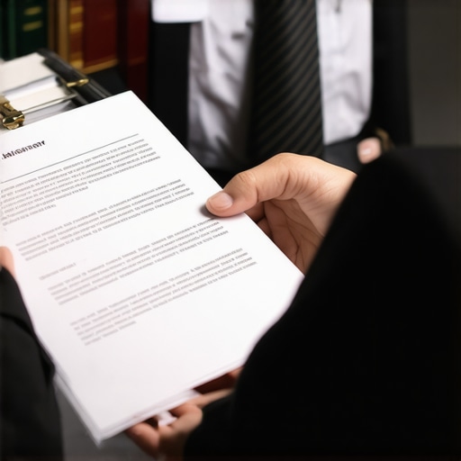 A lawyer explaining complex immigration legal concepts to a client with legal books in the background.