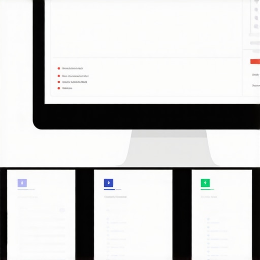 Pantalla con software para organización de documentos y notificaciones de cambios en leyes migratorias