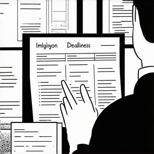 Organización Digital en Procesos de Inmigración Persona gestionando su proceso migratorio con aplicaciones en dispositivos digitales.