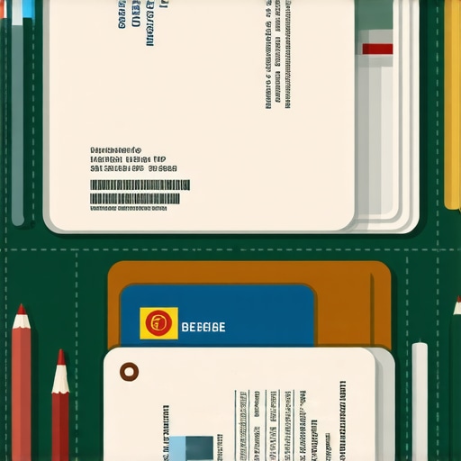 Organized Immigration Documents A folder with arranged immigration documents and identification cards