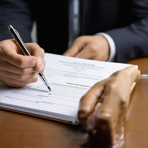 Person and lawyer analyzing immigration paperwork together