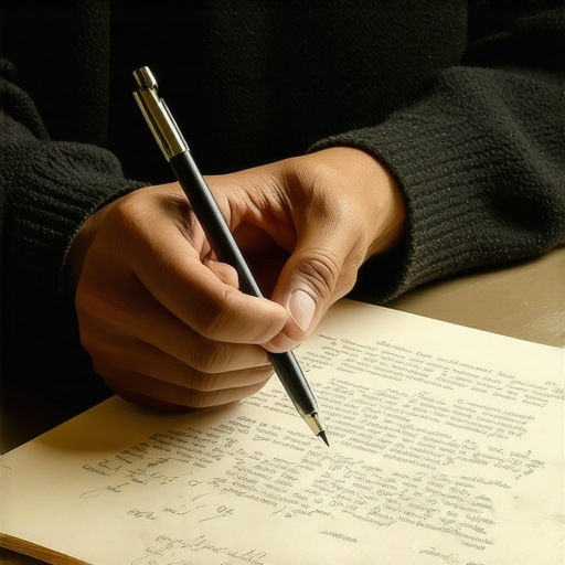 Person writing a supportive letter for immigration case