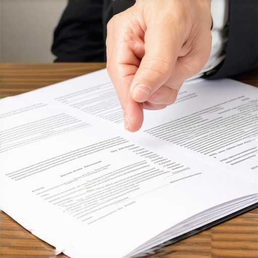 Abogado de inmigración analizando expediente complejo Un abogado de inmigración revisando documentos legales con una lupa para encontrar detalles técnicos.