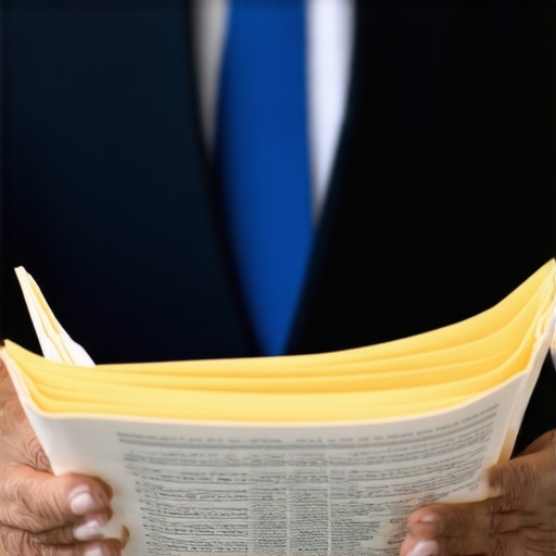 Abogado revisando documentos legales de perdón migratorio