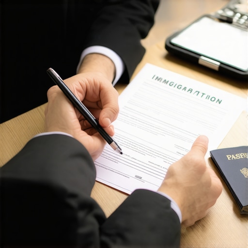 Asesoría legal para residentes permanentes Abogado de inmigración asesorando a un cliente sobre su estatus legal