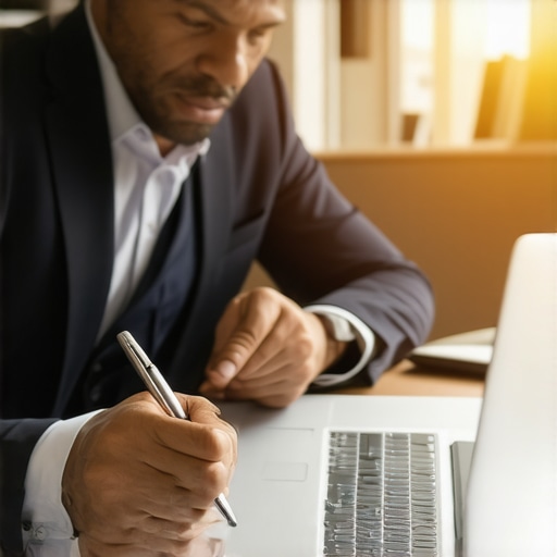 Abogado y cliente revisando documentos estratégicos para evitar errores en la visa