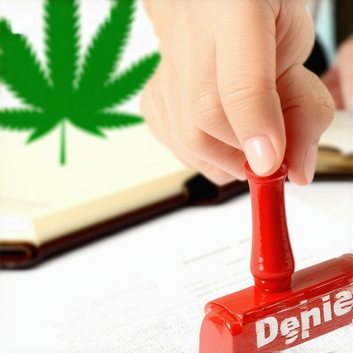 Abogado de inmigración analizando documentos legales sobre cannabis y residencia permanente