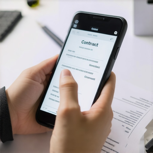 Persona escaneando documentos de trabajo para proteger su caso de inmigración