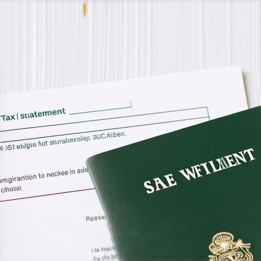Documentos esenciales para proteger la Green Card Carpeta con pruebas de residencia continua y Green Card para control de inmigración