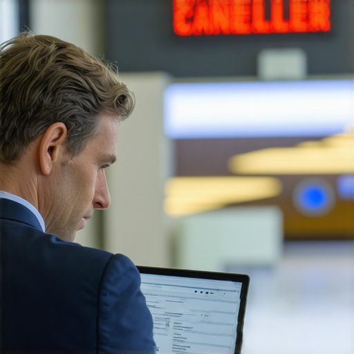 Persona tramitando extensión de visa I-539 tras cancelación de vuelo