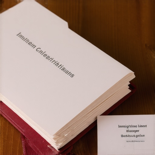 Carpeta organizada con documentos para defensa contra deportación