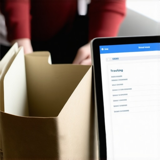 Organización de documentos migratorios físicos y digitales Carpeta de documentos legales de inmigración y tablet con seguimiento de caso de USCIS