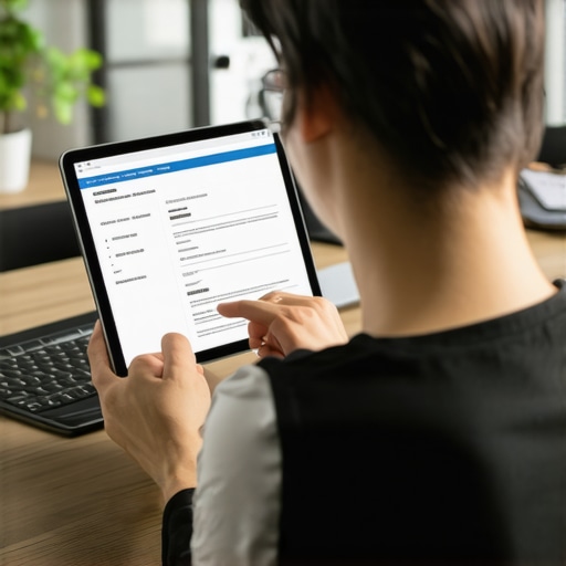 Persona usando herramientas digitales para organizar su expediente de inmigración y evitar errores en el proceso legal.