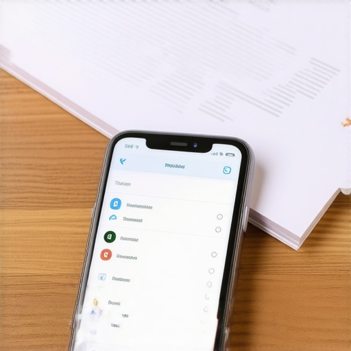Teléfono mostrando app de organización de documentos y expediente migratorio