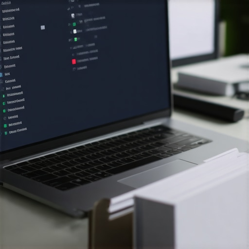 Persona organizando documentos digitales y físicos de inmigración en una laptop