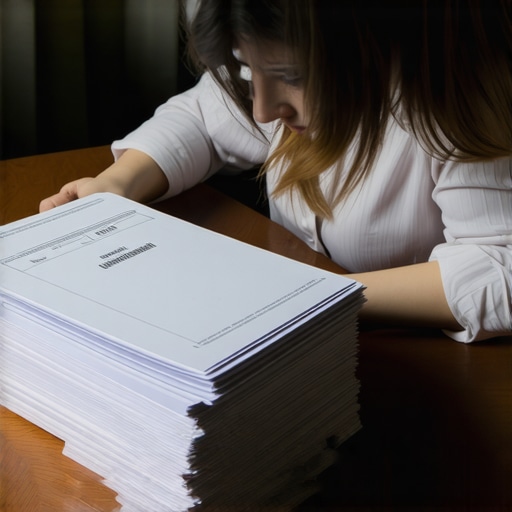 Persona revisando papeles de inmigración para evitar errores legales