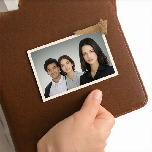Manos sosteniendo folder legal y fotografía familiar para caso de inmigración