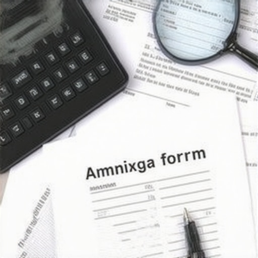 Formularios de inmigración y actas de nacimiento organizados sobre un escritorio de madera