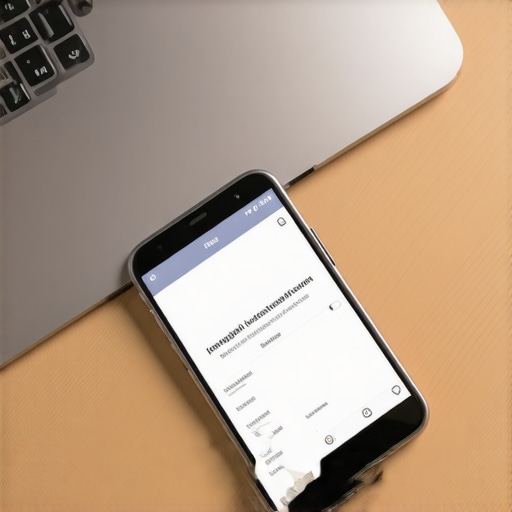 Smartphone con aplicación de escaneo de documentos legales al lado de una computadora portátil en una oficina moderna.