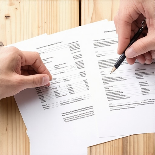 Revisión experta de documentos financieros para inmigración Abogado revisando transcripciones de impuestos y estados financieros para USCIS